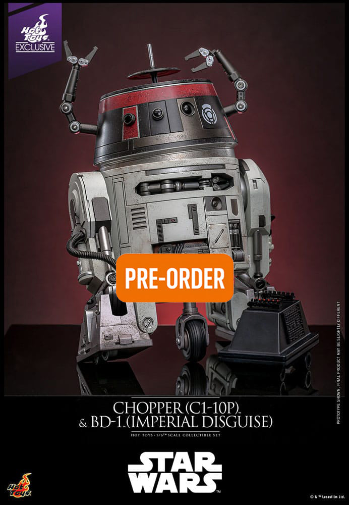 🔴PRE-ORDER Chopper (C1-10P™) & BD-1™ (Imperial Disguise) 1/6 Star Wars Figura Set