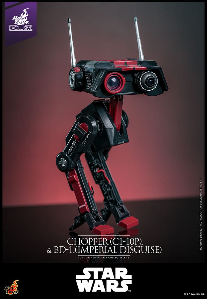 🔴PRE-ORDER Chopper (C1-10P™) & BD-1™ (Imperial Disguise) 1/6 Star Wars Figura Set