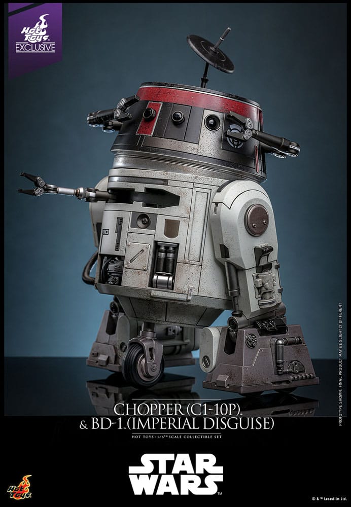 🔴PRE-ORDER Chopper (C1-10P™) & BD-1™ (Imperial Disguise) 1/6 Star Wars Figura Set