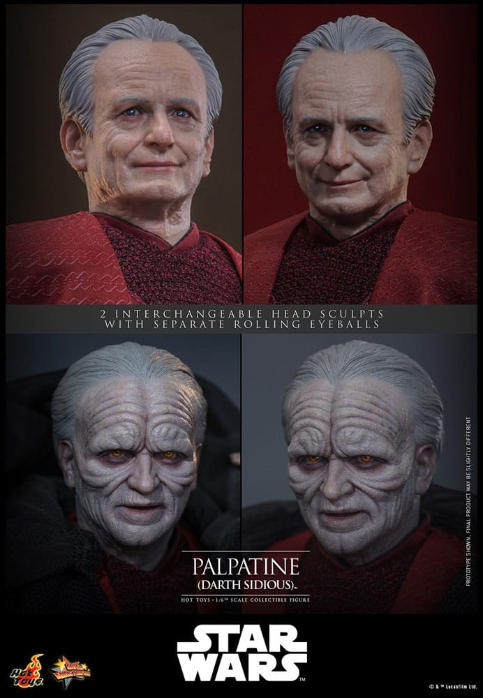 🔴PRE-ORDER Palpatine (Darth Sidious) 1/6 Star Wars: Episodio III - La venganza de los Sith Figura