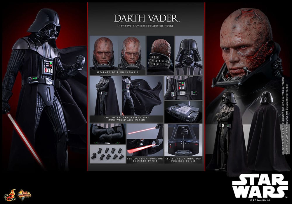 🔴PRE-ORDER Darth Vader 1/6 Star Wars: Episodio III - La venganza de los Sith Figura Movie Masterpiece