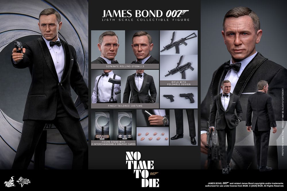 🔴PRE-ORDER James Bond 1/6 Sin tiempo para morir Movie Masterpiece