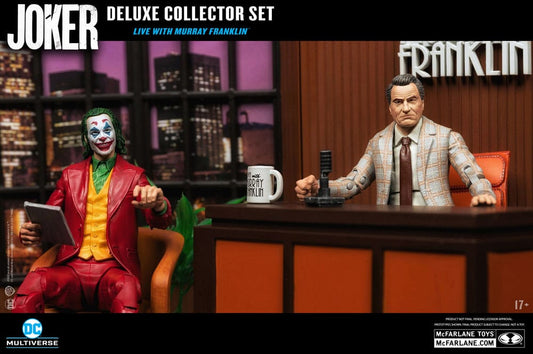 Joker DC Multiverse (Joker Movie) Figura Deluxe Colllector The Joker (Live with Murray Franklin) Limited Edition 18 cm