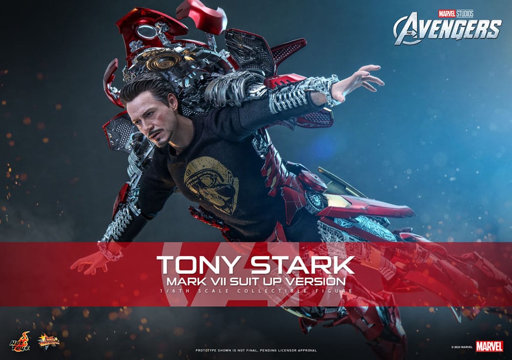 🔴PRE-ORDER Tony Stark (Mark VII Suit-Up Version) 1/6 Los Vengadores Figura Movie Masterpiece