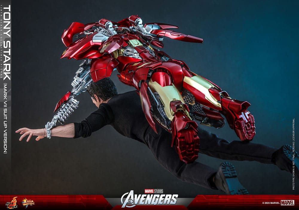 🔴PRE-ORDER Tony Stark (Mark VII Suit-Up Version) 1/6 Los Vengadores Figura Movie Masterpiece