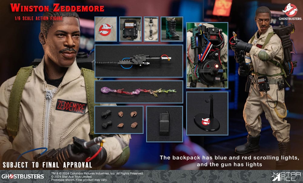 Winston Zeddemore 1/6 Ghostbusters (1984) Figura