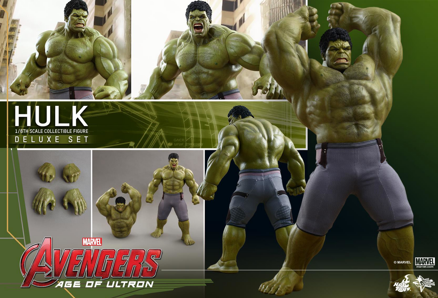 Hulk 1/6 Avengers Age of Ultron Deluxe Set