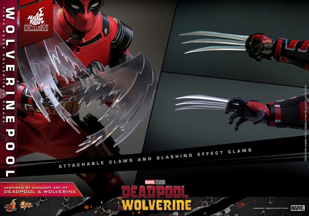 Wolverinepool 1/6 Deadpool & Wolverine Movie Masterpiece Hot Toys