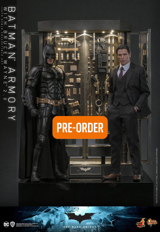 🔴PRE-ORDER Batman Armory with Bruce Wayne (2.0) 1/6 El caballero oscuro Figuras y Diorama Movie Masterpiece