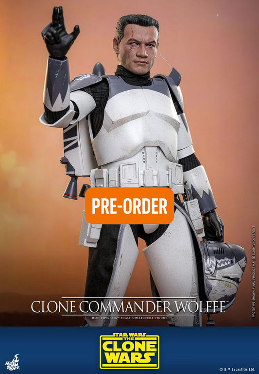 🔴PRE-ORDER Clone Commander Wolffe 1/6 Star Wars: The Clone Wars Figura