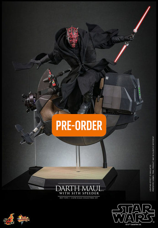 🔴PRE-ORDER Darth Maul with Sith Speeder 1/6 Star Wars Episode I Figura Movie Masterpiece