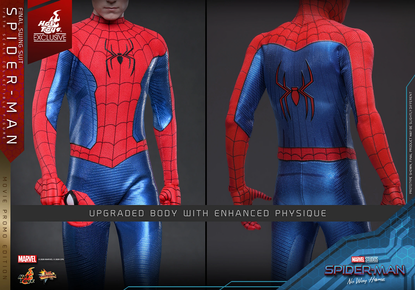 Spider-man Final Swing Suit 1/6 exclusive movie promo Hot Toys