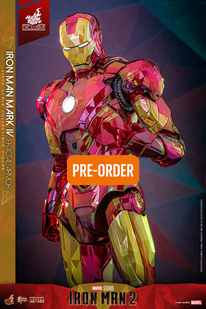 🔴PRE-ORDER Iron Man Mark VI (Fractal Armor) Hot Toys Exclusive 1/6 Iron Man Figura Movie Masterpiece Diecast