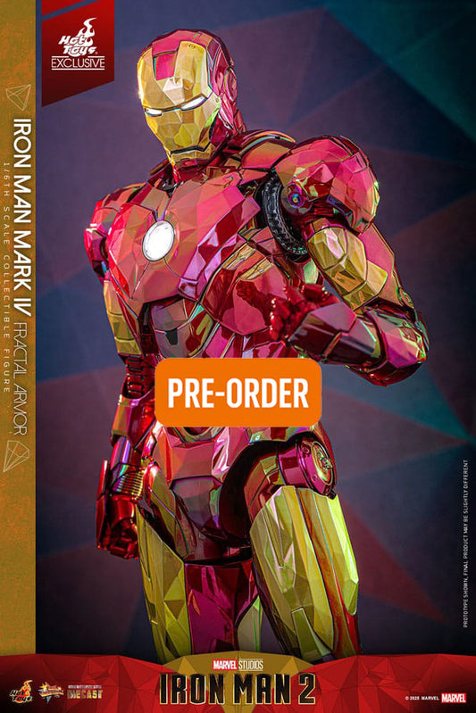 🔴PRE-ORDER Iron Man Mark VI (Fractal Armor) Hot Toys Exclusive 1/6 Iron Man Figura Movie Masterpiece Diecast