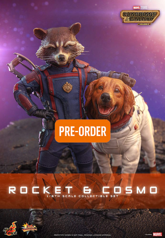 🔴PRE-ORDER Rocket & Cosmo 1/6 Guardianes de la Galaxia vol. 3 Figuras Movie Masterpiece