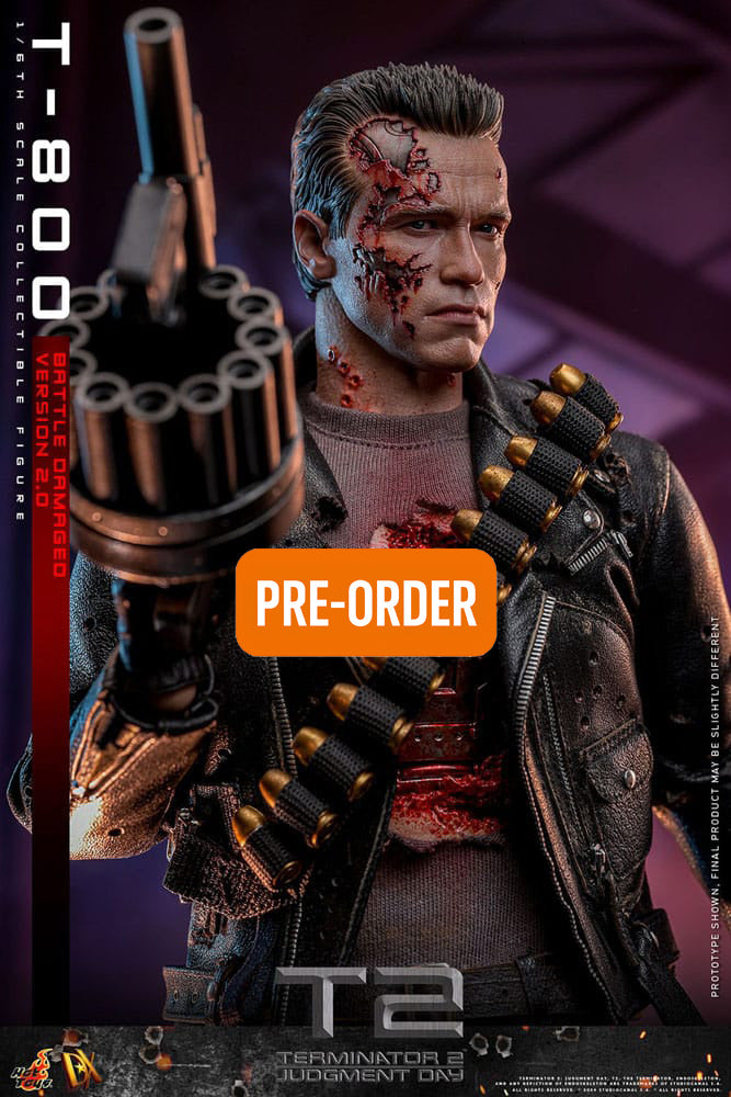 🔴PRE-ORDER T-800 Battle Damaged Version 2.0 1/6 Terminator 2 Figura Movie Masterpiece