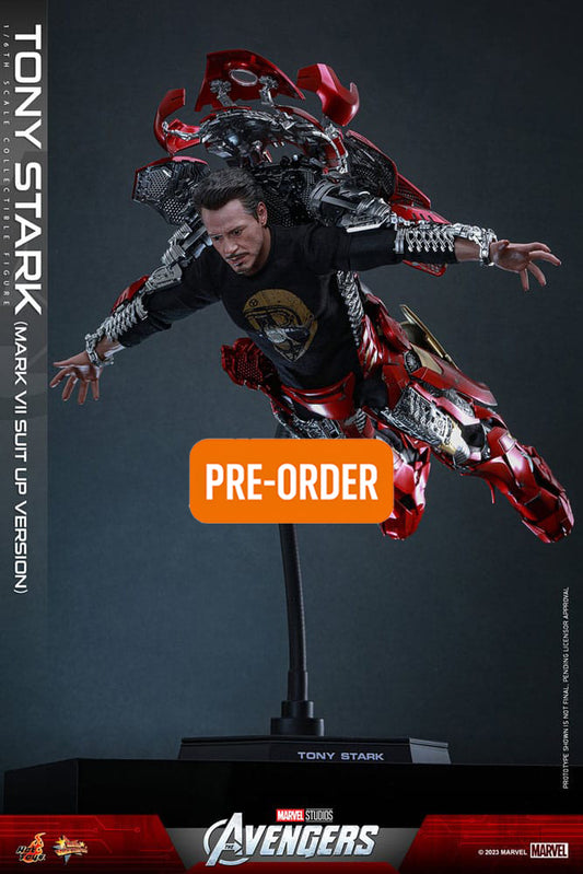 🔴PRE-ORDER Tony Stark (Mark VII Suit-Up Version) 1/6 Los Vengadores Figura Movie Masterpiece
