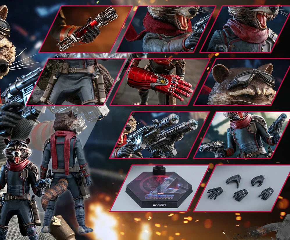 ROCKET 1/6 Hot Toys MMS548 AVENGERS: ENDGAME