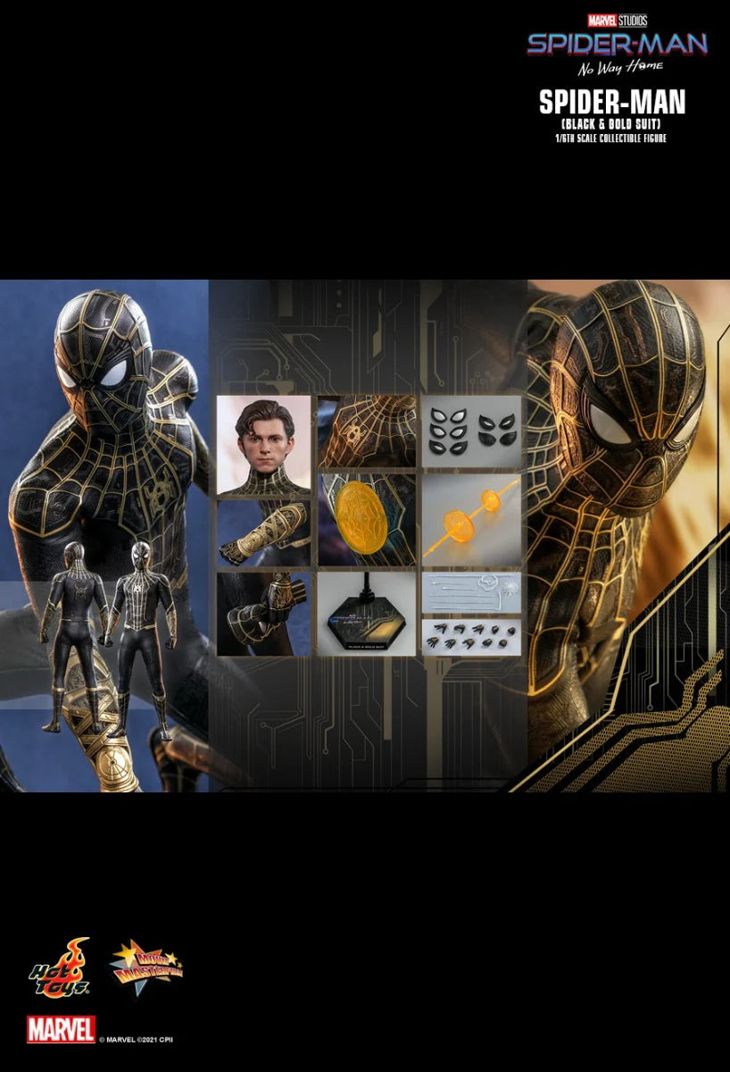Spider-Man Black & Gold Suit 1/6 Spider-Man No Way Home