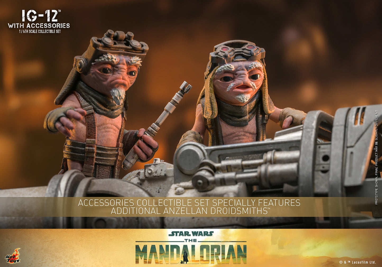 IG-12 con accesorios 1/6 Star Wars The Mandalorian Hot Toys