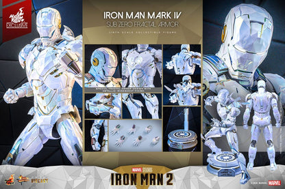 Iron Man Mark IV (Sub-Zero Fractal Armor) Hot Toys Exclusive 1/6 Iron Man 2 Movie Masterpiece Diecast