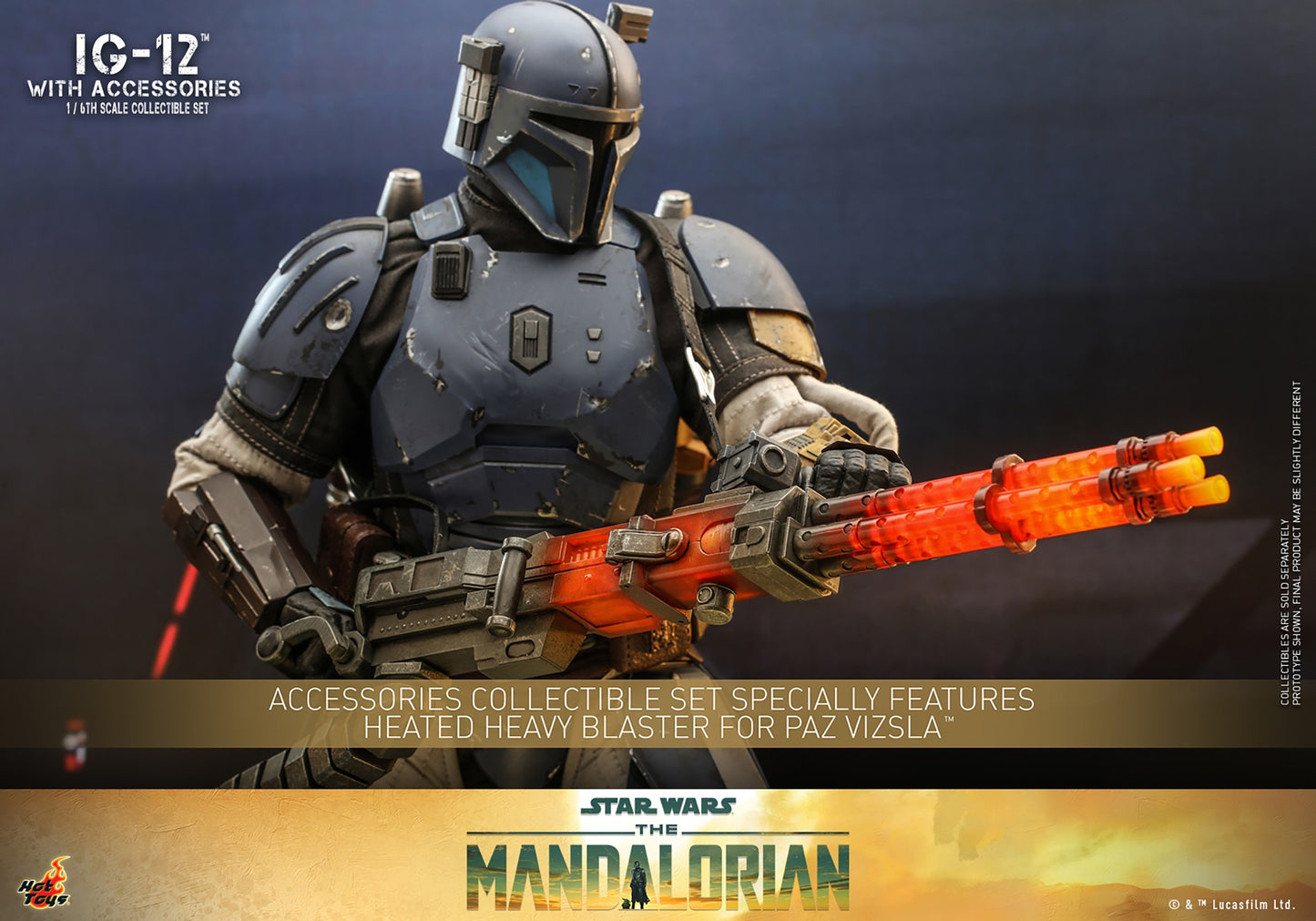 IG-12 con accesorios 1/6 Star Wars The Mandalorian Hot Toys