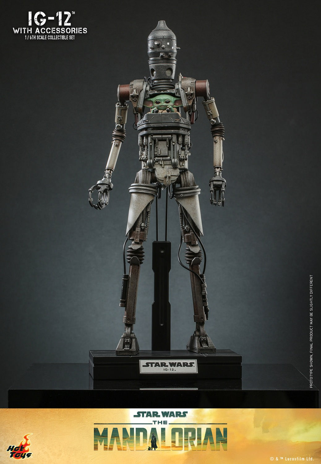 IG-12 con accesorios 1/6 Star Wars The Mandalorian Hot Toys