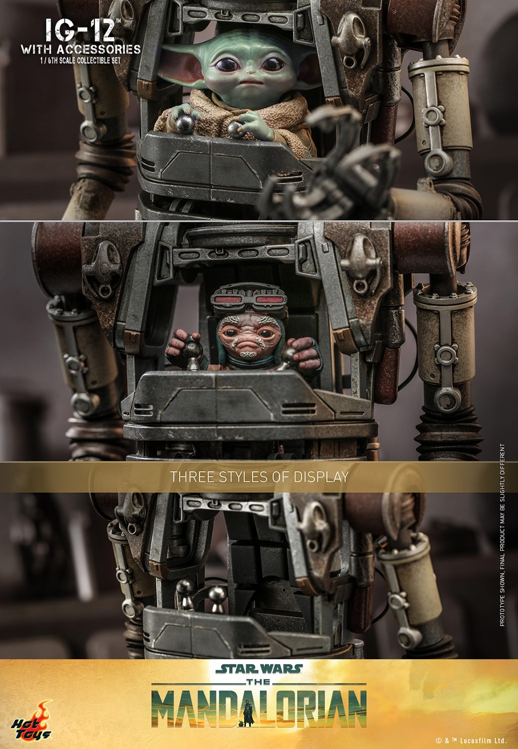 IG-12 con accesorios 1/6 Star Wars The Mandalorian Hot Toys