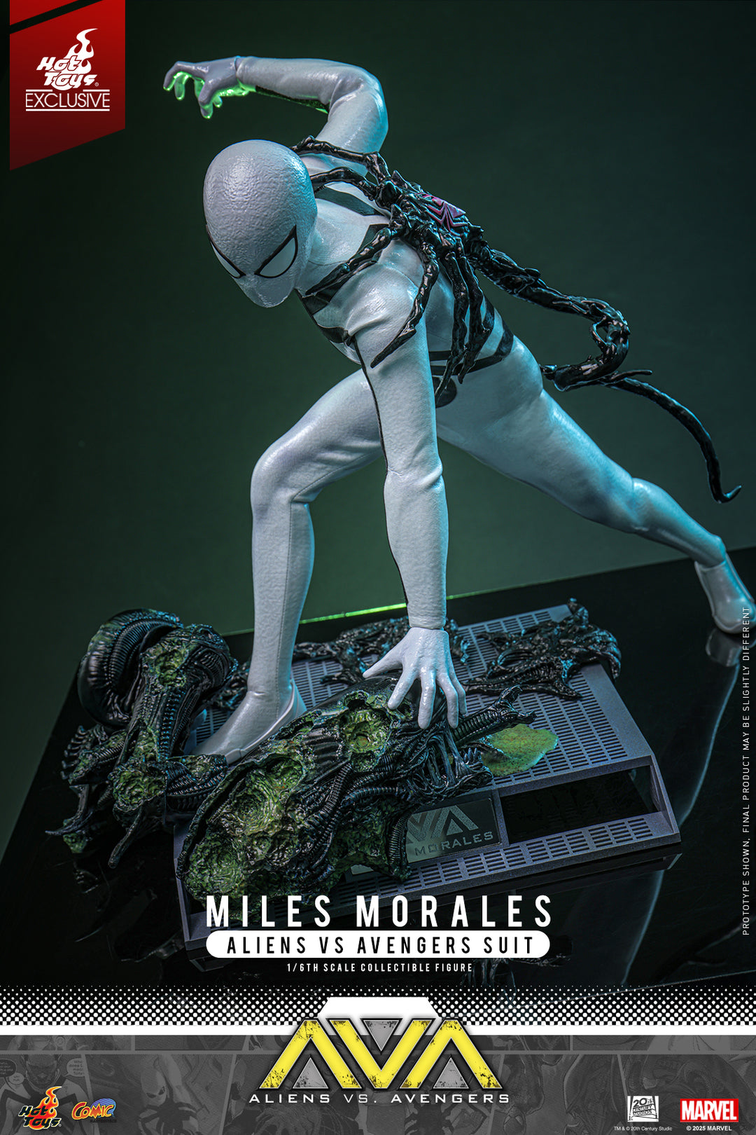 Miles Morales 1/6 (Aliens Vs. Avengers Suit) Collectible Figure [Hot Toys Exclusive]
