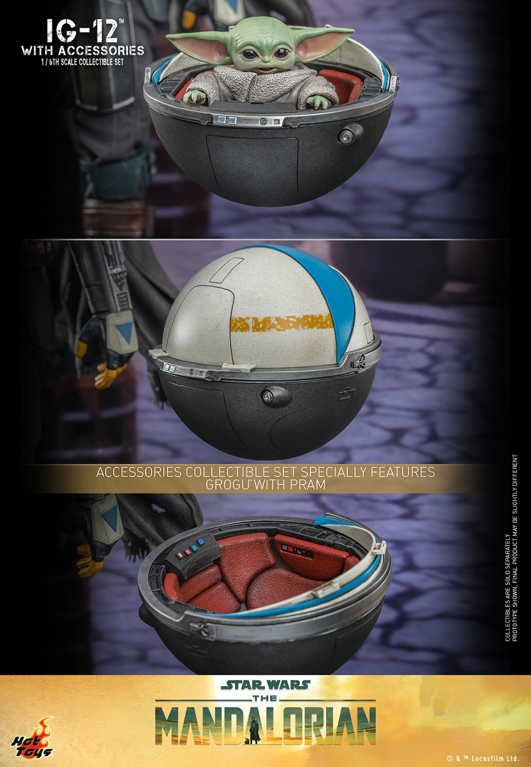 IG-12 con accesorios 1/6 Star Wars The Mandalorian Hot Toys