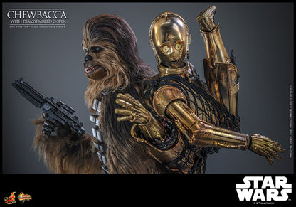 Chewbacca con C-3PO desmontado 1/6 Hot Toys