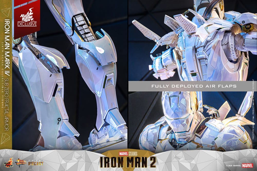 Iron Man Mark IV (Sub-Zero Fractal Armor) Hot Toys Exclusive 1/6 Iron Man 2 Movie Masterpiece Diecast
