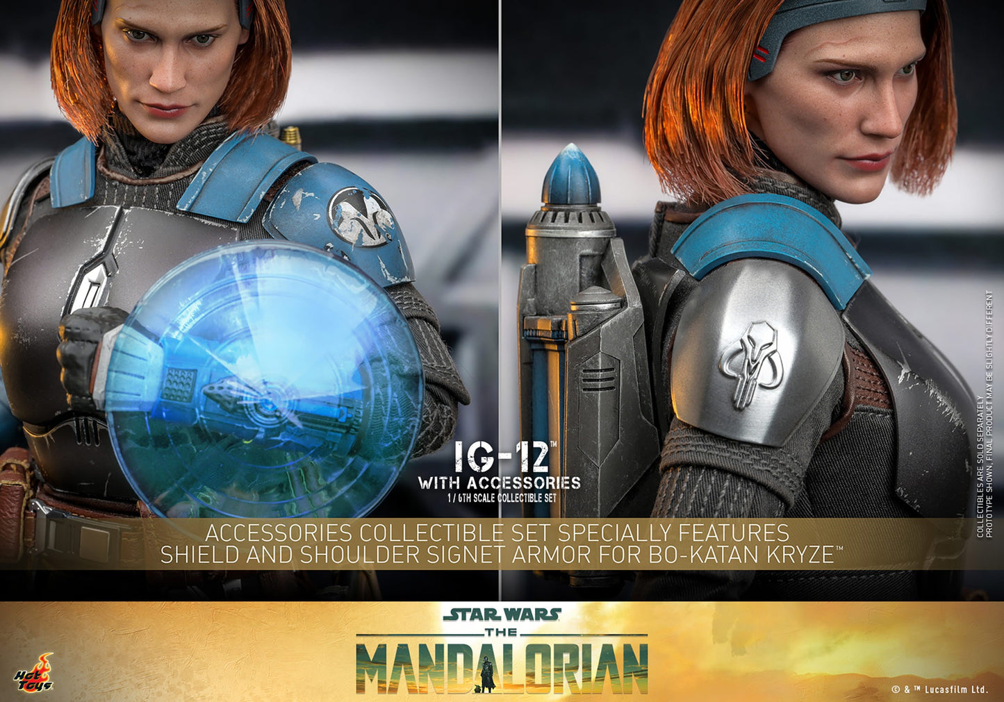 IG-12 con accesorios 1/6 Star Wars The Mandalorian Hot Toys