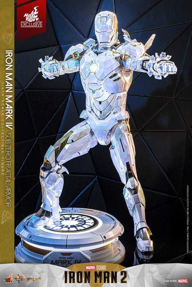 Iron Man Mark IV (Sub-Zero Fractal Armor) Hot Toys Exclusive 1/6 Iron Man 2 Movie Masterpiece Diecast