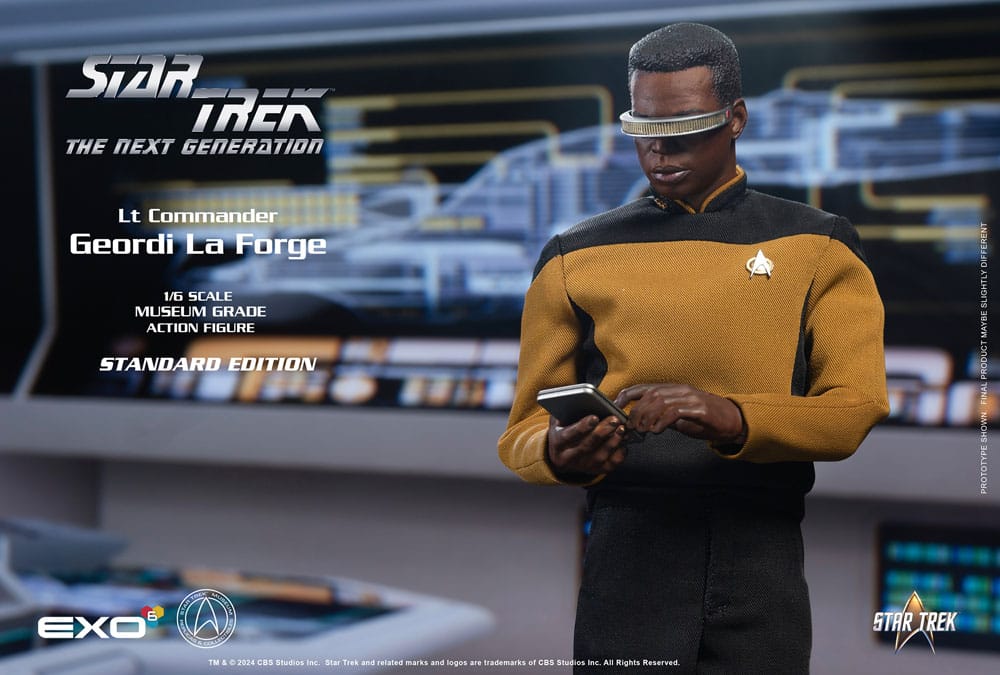 Lt. Commander Geordi La Forge (Standard Version) 1/6 Star Trek: The Next Generation Figura