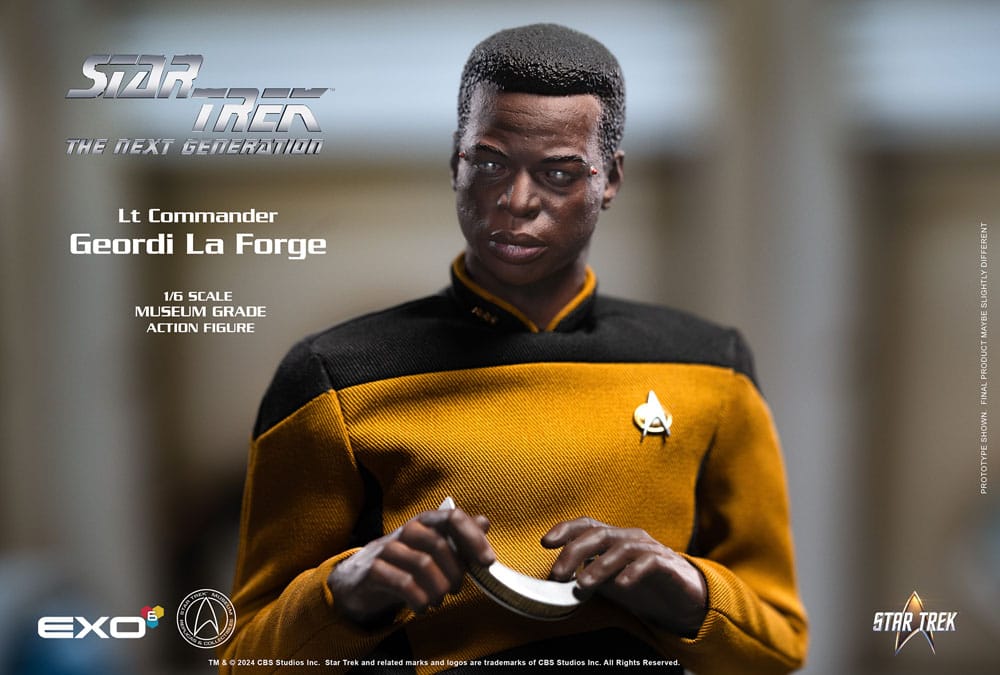 Lt. Commander Geordi La Forge (Standard Version) 1/6 Star Trek: The Next Generation Figura