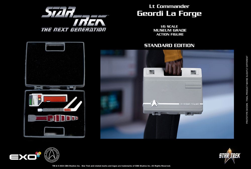 Lt. Commander Geordi La Forge (Standard Version) 1/6 Star Trek: The Next Generation Figura