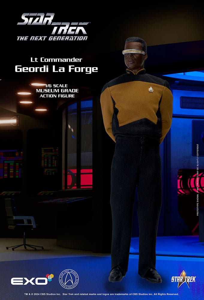 Lt. Commander Geordi La Forge (Essentials Version) 1/6 Star Trek: The Next Generation Figura