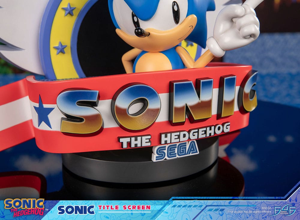 🔴PRE-ORDER Sonic the Hedgehog Estatua Sonic Title Screen