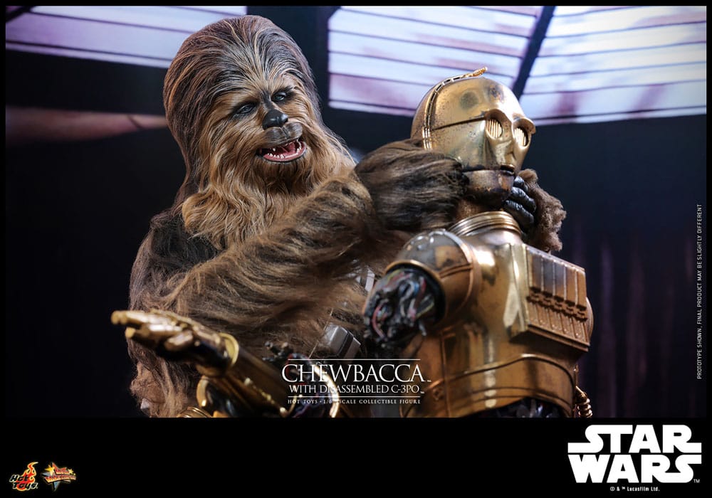 🔴PRE-ORDER Chewbacca with Disassembled C-3PO 1/6 Star Wars Episode V Figura Movie Masterpiece