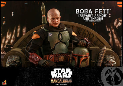 Boba Fett 1/6 Boba Fett Repaint Armor and Throne Special Edition 30 cm Star Wars: The Mandalorian Figura
