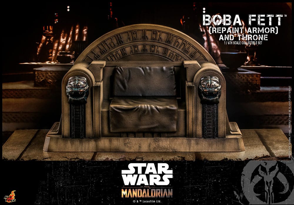 Boba Fett 1/6 Boba Fett Repaint Armor and Throne Special Edition 30 cm Star Wars: The Mandalorian Figura