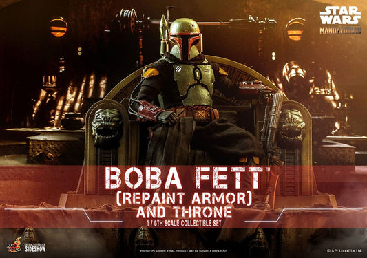 Boba Fett 1/6 Boba Fett Repaint Armor and Throne Special Edition 30 cm Star Wars: The Mandalorian Figura