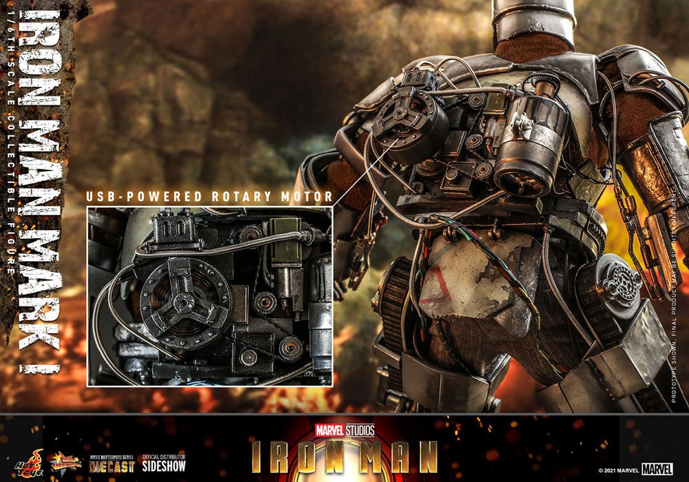 Iron Man Mark I 1/6 Iron Man Figura Movie Masterpiece
