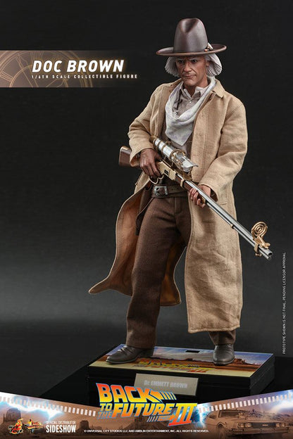 Doc Brown 1/6 Regreso al futuro III Figura Movie Masterpiece