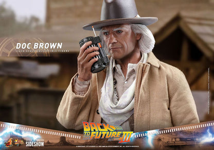 Doc Brown 1/6 Regreso al futuro III Figura Movie Masterpiece