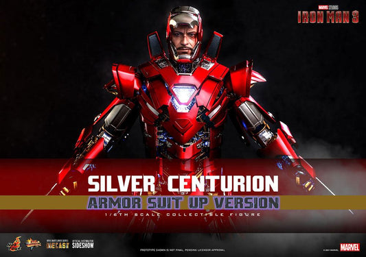 Silver Centurion (Armor Suit Up Version) 1/6 Iron Man 3 Figura Movie Masterpiece