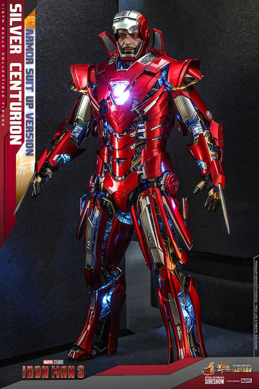 Silver Centurion (Armor Suit Up Version) 1/6 Iron Man 3 Figura Movie Masterpiece
