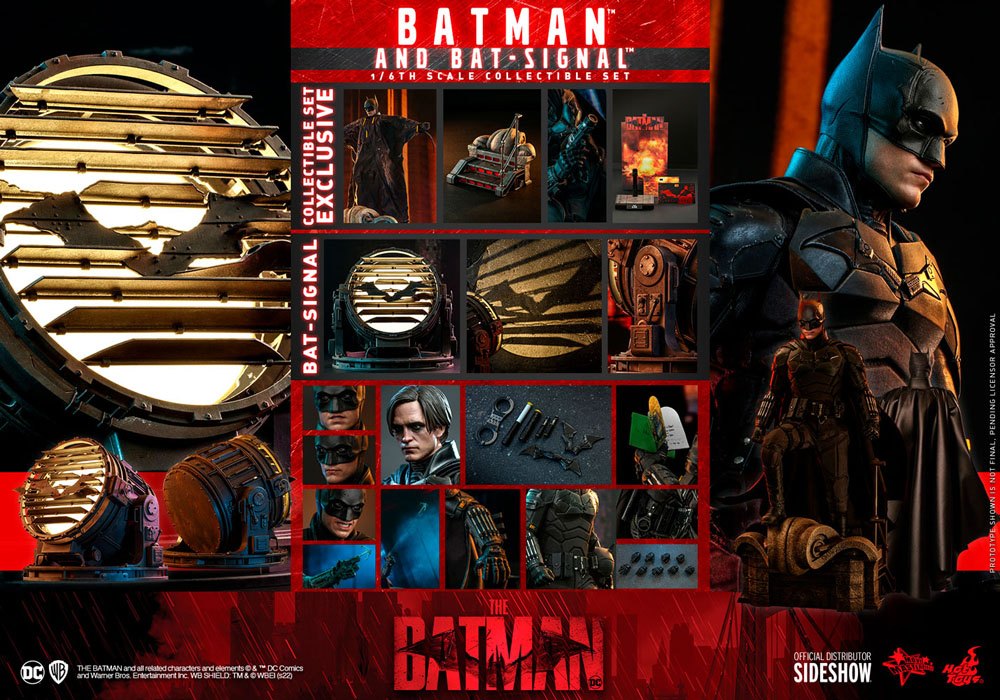 Batman with Bat-Signal 1/6 The Batman Figura Movie Masterpiece