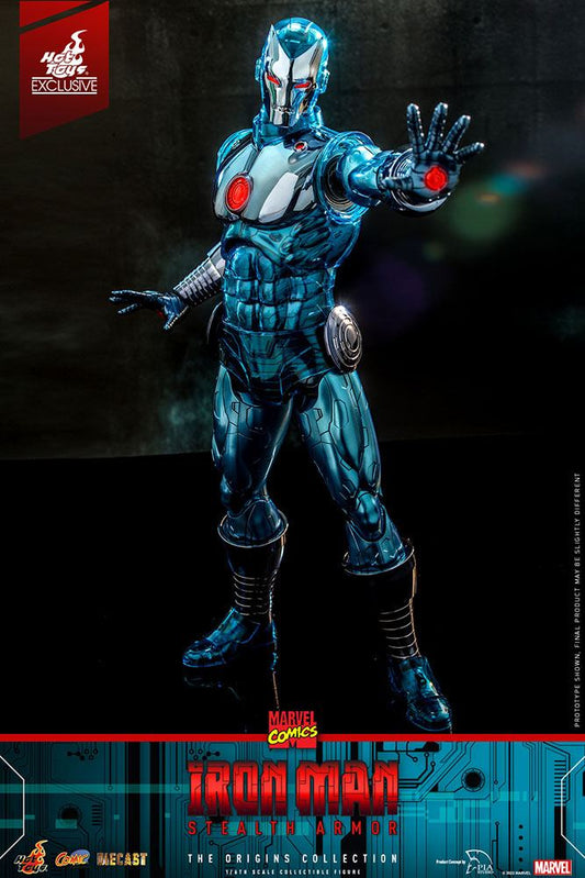 Iron Man (Stealth Armor) Hot Toys Exclusive 1/6 Marvel Comics Figura Diecast